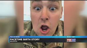 Mississippi soldier's reaction caught