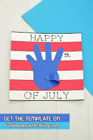 It's no secret that the toddlers and preschoolers in my daycare love creating art! Simple Patriotic Red White And Blue Paper Craft With Template