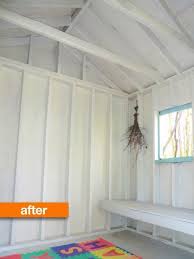 Here are 20 great she shed ideas for you. Before After A Smelly Garden Shed Turned Bright Playhouse Play Houses Playhouse Interior Shed Turned Playhouse