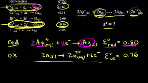 using reduction potentials