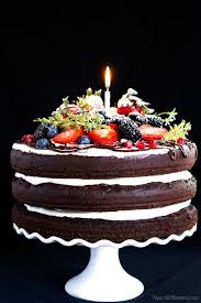 Triple Chocolate Layered Birthday Cake Cake Triple Chocolate Vegan Cake