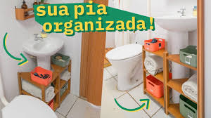Diy Movel Para Pia De Coluna No Banheiro Movel Para Pia De Banheiro Banheiro Pequeno Moveis Para Banheiro