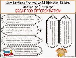 Number sentences are in the right column. Math Turkey Craftivity Thanksgiving More Time 2 Teach Math Word Problems Math Words Word Problems
