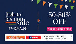 Myntra account locked how to unlock. Myntra Right To Fashion Sale 7th 12th Jan 2021 Independence Day Offers