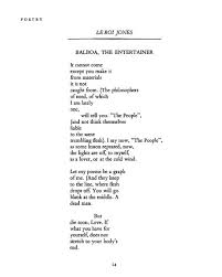 Amiri Baraka Formerly Leroi Jones Poetry April 1962 Literatura