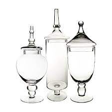 Our apothecary jar family comes in small as well as large sizes. Tall Glass Apothecary Jars Set Of 3