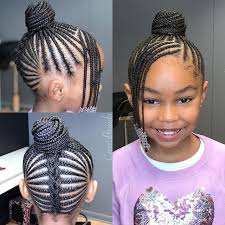 Black braided hairstyles are of various forms since they allow for creativity. 23 Most Beautiful Braided Hairstyles With Bun For Your Little Black Girls Lil Girl Hairstyles Little Girl Braid Hairstyles Black Kids Hairstyles