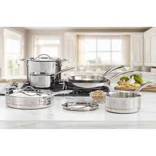 That's right… black kitchen island stainless steel top quicua. Kirkland Signature 10 Piece 5 Ply Clad Stainless Steel Cookware Costco