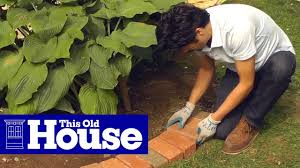 How to install a brick border affiliate links are used in this post, thank you for supporting building bluebird! at the end of this tutorial, i have a full list of items to purchase to try out this easy diy on your own. How To Edge A Garden Bed With Brick This Old House Youtube