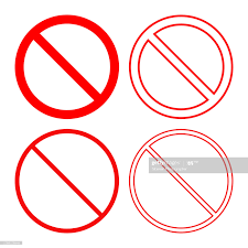 Stock Illustration No Sign Forbidden Or Prohibition Symbol Icon Set Vector Icon Set Symbols Icon Set Vector