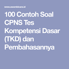 Pin Di Soal Cpns
