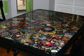 Diy I Spy Table Auddie S Oddities Diy Table Top Resin Table Top Auction Projects