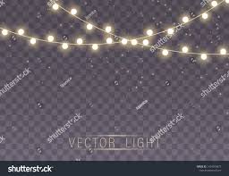 Christmas Lights Isolated On Transparent Background For Cards Banners Posters Web Design Set Of Golden Christmas Lights Lights Social Media Design Graphics
