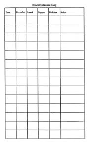 Free Printable Blood Glucose Log Blood Sugar Chart Blood