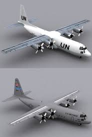 Hercules C 130 H 30 United Nations Usaf 3d Model Military Aircraft C 130 Usaf