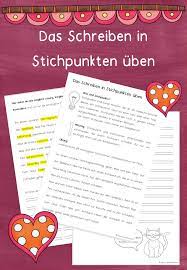 Das fach deutsch gilt bereits in der grundschule als eines der hauptfächer. Stichpunkte Schreiben Schreiben Punkte Stich