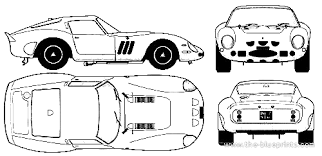 This patent poster is printed using quality archival inks on ultra premium mat archival paper with a smooth matte finish. Blueprints Cars Ferrari Ferrari 250 Gto 1962