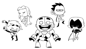Help your kids celebrate by printing these free coloring pages, which they can give to siblings, classmates, family members, and other important people in their lives. Teen Titans Go Chibi Online Coloring Pages