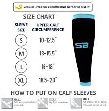 sb sox compression calf sleeves 2030mmhg for men