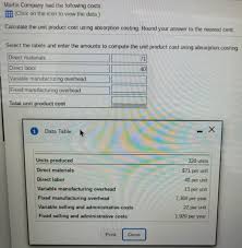 If you have an approximate estimate of how many products could be sold, we can may i know the purpose, if it is for roi calculation, we often use only variable costs to calculate gross margin. Answered Calculate The Unit Product Cost Using Bartleby