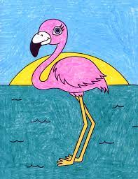 Drawing by viktorijareut 1 / 3 pink flamingo drawings by adrenalina 1 / 50 flamingo bird vector eps10 clipart by glopphy 4 / 704 stylized flamingo theme image 1 stock illustration by clairev 2 / 13 i love flamingo stock illustration by miceking 1 / 28 flamingo and waterplants by sunset stock illustrations by elenarts 3 / 145 cute pink flamingo. How To Draw A Flamingo Art Projects For Kids