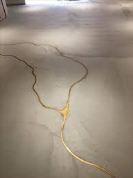 Kintsugi Style Repair On Concrete Floor Cracks Beautiful Visible Repairs Kintsugi Concrete Floors Polished Concrete