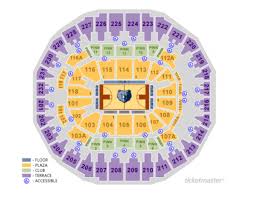 Memphis Grizzlies Home Schedule 2019 20 Seating Chart