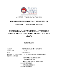 show full abstract pengajaran, dan bahan bantu mengajar yang digunakan semasa proses pengajaran dan pembelajaran. Keberkesanan Penggunaan Youtube Dalam Pengajaran Dan Pembelajaran Pdfcoffee Com