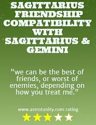 sagittarius friendship compatibility gemini sagittarius