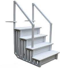 Amazon Com Jdm Auto Lights Swimming Pool Ladder Heavy Duty Step System Entry Non Slippery Above Ground Home Pool Steps Swimming Pool Ladders Pool Ladder