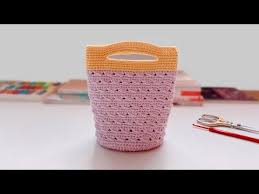 钩针手提袋 收纳你的出门小物件 非常称手的手提小包 youtube mugs glassware tableware