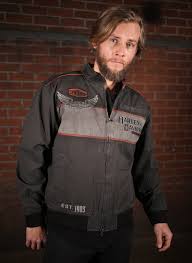 < image 1 of 3 >. 98577 17vm Harley Davidson Casual Jacket Iron Block At Thunderbike Shop