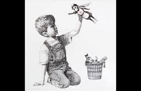 Banksy game changer signed 'banksy' (lower right) oil on canvas 35 7/8 x 35 7/8in. Banksy Painting To Raise Millions For Uk Health Service Arts Ent Culture The Daily Star