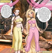 Take a look at Belle and Rapunzel in their new sexy outfits 