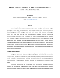Perseorangan maupun pelaku usaha yang telah berbadan. Pdf Pemberlakuan Surat Izin Usaha Perdagangan Terhadap Usaha Kecil Yang Ada Di Indonesia