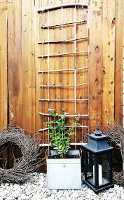 This diy trellis is streamlined and adds dimension to an otherwise boring privacy fence. Lovely Diy Trellis Tutorials For Your Garden