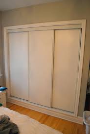 Painted Sliding Closet Doors Faux Trim Effect Sliding Closet Doors Closet Door Makeover Closet Doors