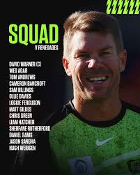 Squad for tomorrow's important clash against the 'Gades ⚡️ Tanveer Sangha  has been replaced by allrounder and U19 World Cup winning captain Hugh  Weibgen. Full announcement 👉 https://tinyurl.com/3mbz9cku