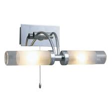 Cgc chrome large over mirror led light picture bathroom strip vanity makeup wall. Bathroom Over Mirror Light In Chrome House Of Lights Wicklow Dublin