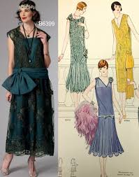 Sew The Look Butterick B6399 1920s Dress Pattern 1920s Dress Pattern Flapper Dress Pattern 1920s Dress