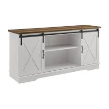 Tv stands & entertainment units └ furniture └ home, furniture & diy all categories antiques art baby books, comics & magazines business, office & industrial cameras & photography cars, motorcycles & vehicles clothes. Modern Farmhouse Wood Tv Stand For Tvs Up To 65 White Rustic Oak Saracina Home Target