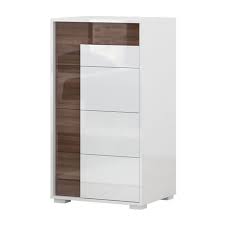 Kommode 80 cm breit genial 56 inspirierend schrank 45 cm tief. Kommode Afega 05 Farbe Weiss Hochglanz Nuss Hochglanz 109 X 60 X 48 Cm H X B X T