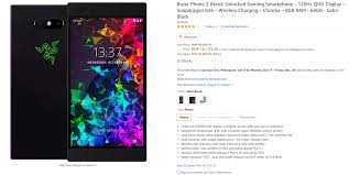 Amazon also has 64gb razer phone 2 5.7 unlocked smartphone for $299.99. Get The Razer Phone 2 For Only Php 19 600 Jam Online Philippines Tech News Reviews