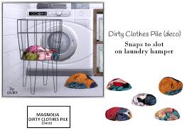 Please read our disclosure for legal jargon. Chicklet S Magnolia Laundry Room Dirty Clothes Pile Deco