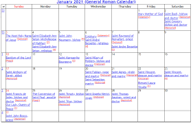 When the liturgical color is white, the numeral is black against a white background. Printable Catholic Liturgical Calendar Calendar For Planning