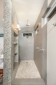 By creating or utilizing an existing enclosing wall, you can opt for a sauna feel with a doorless shower room. Master Bath Open Walk In Shower Klassisch Modern Badezimmer Dallas Von Associate Interiors Houzz