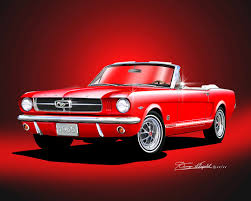 Image result for Poppy Red 1965 Mustang