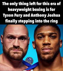 An absolute brilliant interview here done by Gareth A. Davies with Tyson  Fury. Have a listen guys this is the real Tyson. Great words about Anthony  Joshua as well.