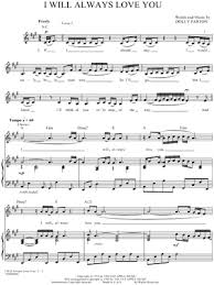 Whitney Houston I Will Always Love You Sheet Music In A Major Transposable Download Print Sku Mn0026640 I have nothing whitney houston. usd