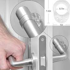 The back of the protector has a self adhesive pad which you simply remove the cover and place on the wall. Buy Wall Protector Door Handle Stop Rubber Fixing Free Stopper Bumper Door Guard At Affordable Prices Free Shipping Real Reviews With Photos Joom